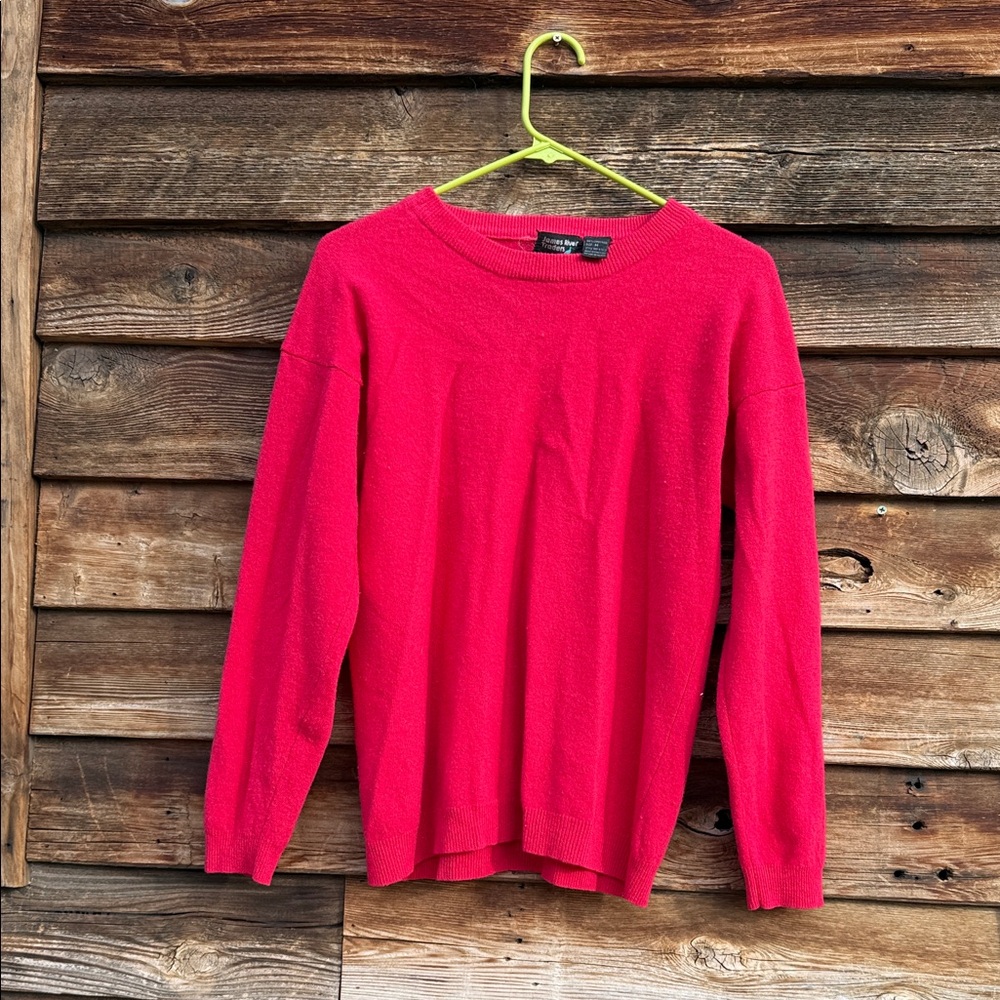 Vintage James river traders 100% lambswool sweater knit